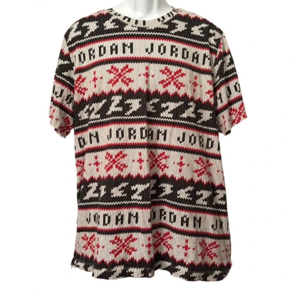 Air Jordan Men's Shirt Size Large Standard Fit Shirt Crochet Look